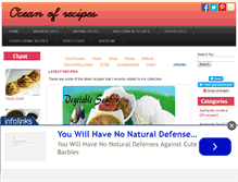 Tablet Screenshot of oceanofrecipes.com